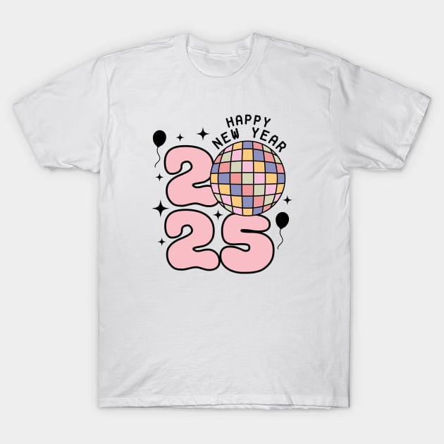 Happy New Year 2025 T-Shirt by VecTikSam